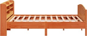 vidaXL Σκελετός Κρεβ. Χωρίς Στρώμα Καφέ Κεριού 180x200 εκ Μασίφ Πεύκο