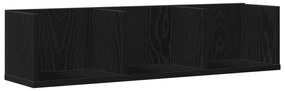 vidaXL Ράφι CD Μαύρη Δρυς 75x18x18 εκ Επεξεργασμένο ξύλο