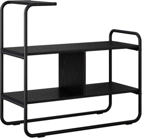 vidaXL Τραπέζι κονσόλας Μαύρη Δρυς 80 x 35 x 75 cm Επεξεργασμένο Ξύλο