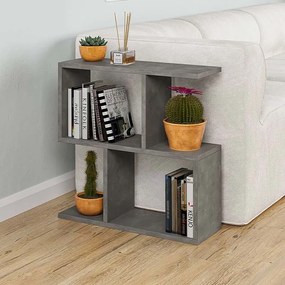 Βοηθητικό τραπεζάκι Homemania Megapap χρώμα γκρι ρετρό 60x20x60εκ.