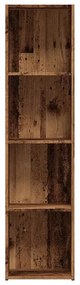ντουλάπι βιβλίων vidaXL Παλιό ξύλο 36x30x143 cm Κατασκευασμένο ξύλο