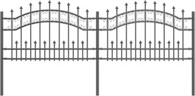 vidaXL Φράχτης Κήπου KAMPEN 240 x 118 εκ Mesh Γκρι