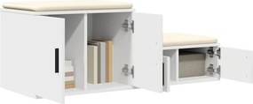 vidaXL Ντουλάπι αποθήκευσης 2 pcs Λευκό 108 x 41 x 40 εκ