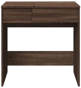 vidaXL Μπουντουάρ με Καθρέφτη Καφέ Δρυς 73x46,5x120 εκ.
