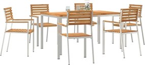 vidaXL Σέτ φαγητού για κήπο 7 pcs
