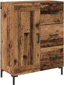 vidaXL Highboard 2 pcs Παλιό ξύλο 69,5 x 34 x 180 εκ.