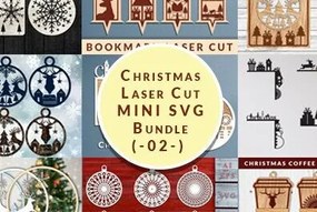 Σετ των 3 Intra απο ξύλο plywood 3mm-4mm πάχος Χριστουγεννιάτικο Mini Cut Δίασταση 3x3 cm INTRAFABR-44730945