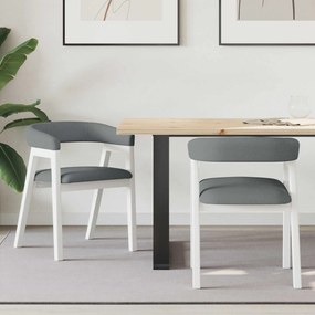 vidaXL Καρέκλες φαγητού 2 pcs Λευκό 54 x 57 x 73 εκ