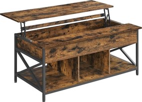 Τραπέζι Σαλονιού Με Σερβιτόρο & 3 Ράφια (120x60x48) Vasagle LCT215K01