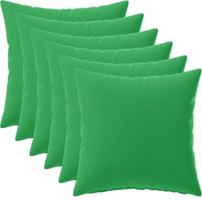 vidaXL Κάλυμμα Μαξιλαριού 6 pcs HEERLEN Πράσινο 35 x 35 cm Πολυεστέρας