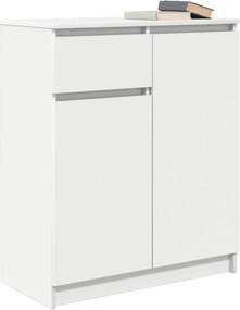 vidaXL Συρταριέρα με Συρτάρια Λευκή 71x35x84 εκ. από Επεξ. Ξύλο