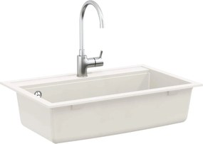 vidaXL Σιντρινο Λευκό 795 x 505 χλστ. Γρανίτης