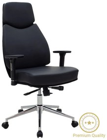 Καρέκλα Γραφείου Διευθυντή Sandy Premium 076-000013 66x76x113/127cm Black