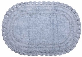 Οβάλ Χαλί Διαδρόμου (70x140) Silk Fashion Σιέλ
