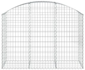 vidaXL Συρματοκιβώτιο Τοξωτό 150x50x100/120εκ. από Γαλβανισμένο Χάλυβα