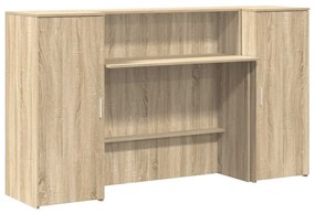 vidaXL Γραφείο υποδοχής Sonoma Δρυς 180x50x103,5εκ. Επεξεργασμένο Ξύλο