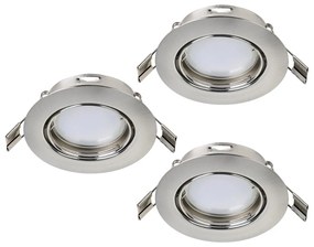 Φωτιστικό Χωνευτό Eglo 94237 PENETO Νίκελ ματ (Nickel Mat- Satin) 3000K