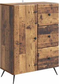 vidaXL Πλαϊνό γραφείο Παλαιωμένο ξύλο 66 x 34,5 x 90 εκ