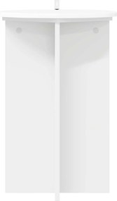 vidaXL Βάση φυτών 2 pcs Λευκό Ø40 x 60 εκ. Επεξεργασμένο Ξύλο