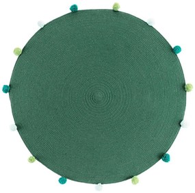 Χαλί Παιδικό Στρογγυλό 027.1609495 Green 90X90cm Round