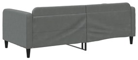 vidaXL Καναπές Κρεβάτι Σκούρο Γκρι 90 x 190 εκ. Υφασμάτινος