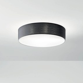 Φωτιστικό Οροφής - Πλαφονιέρα I-Capital-PL57-NER E27 15x57cm Black Luce Ambiente Design