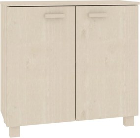 vidaXL Ντουλάπι HAMAR Καφέ Μελί 85 x 35 x 80 εκ. Μασίφ Ξύλο Πεύκου