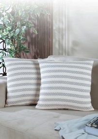 Stewehome Σετ 2 τεμαχίων διακοσμητικές μαξιλαροθήκες με φερμουάρ 45x45 cm