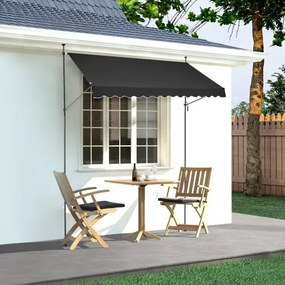 VEVOR 138x47" Patio Awning Retractable Patio Canopy Sunsetter with Crank Handle