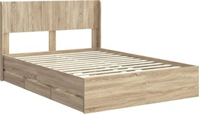 vidaXL Καλάθι με αποθήκη και κεφαλάρι Sonoma Δρυς 150 x 200 cm