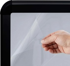 vidaXL Σταντ Πεζοδρομίου Βάση Νερού Αφίσες A1 Μαύρο Κράμα Αλουμινίου