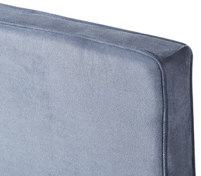 Κρεβάτι Μονό TULIP Σκούρο Γκρι Βελούδο 206x100x110cm (Στρώμα 100x200cm) - 14920008