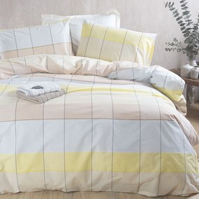 Σεντόνια King Size (Σετ) Rythmos Next Colette Yellow/Blue