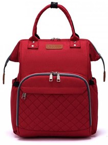 Τσάντα Μωρού Πλάτης Καπιτονέ B-561 38x30x20 Red Lequeen Ύφασμα