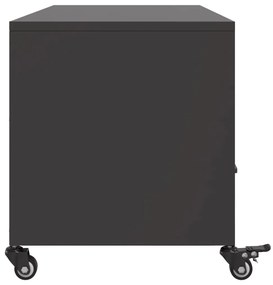 vidaXL Έπιπλο Τηλεόρασης Μαύρο 100,5x39x43,5 εκ. Ατσάλι