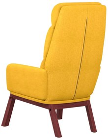 vidaXL Πολυθρόνα Relax Κίτρινο Μουσταρδί Υφασμάτινη