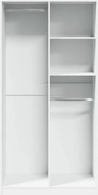 vidaXL Ντουλάπα Λευκή 100x50x200 εκ. από Επεξεργασμένο Ξύλο