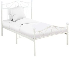 Κρεβάτι Yorick (Για Στρώμα 90x190cm) 285-000006 190x90x99cm White Μονό