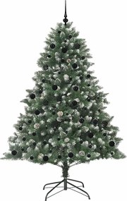 vidaXL Τεχνητό Χριστουγεννιάτικο Δέντρο με 300 LED Πράσινο 210 cm