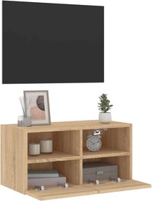 vidaXL Ντουλάπι Τοίχου Τηλεόρασης Sonoma Δρυς 60x30x30 εκ. Επεξ. Ξύλο