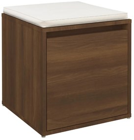 vidaXL Κουτί με Συρτάρι Καφέ Δρυς 40,5x40x40 εκ. Επεξεργασμένο Ξύλο