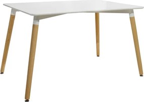 ΣΕΤ ΤΡΑΠΕΖΑΡΙΑ 5Τ ΤΡΑΠΕΖΙ MINIMAL 120Χ80-TWIST ΛΕΥΚΕΣ HM10080.01