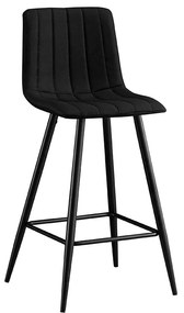 NERO ΜΑΥΡΟ ΥΦΑΣΜΑ(Σ4)72εκ. ΣΚΑΜΠΟ ΜΕΤΑΛΛΙΚΟ 47X49X72-104εκ. ZITA PLUS 47X49X72-104εκ.