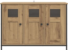 vidaXL Πλαϊνό γραφείο Artisan Δρυς 100 x 35 x 70 εκ.