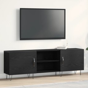 vidaXL Μονάδα τηλεόρασης Μαύρο Δρυς 150x30x50 εκ Επεξεργασμένο ξύλο