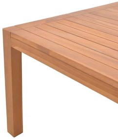 Τραπέζι Vocaly pakoworld teak ξύλο σε φυσική απόχρωση 200x100x75εκ