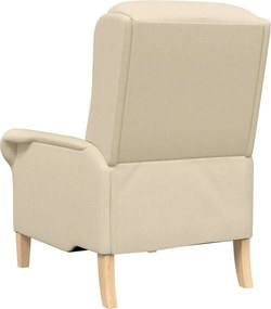 vidaXL Πολυθρόνα Κρεμ 76 x 94 x 102 εκ. ύφασμα