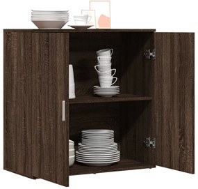 vidaXL Βοηθητικό Ντουλάπι Καφέ Δρυς 79x38x80εκ. από Επεξεργασμένο Ξύλο