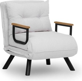 Πολυθρόνα-Κρεβάτι Λευκό SANDO SINGLE 78x67x78