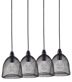 Φωτιστικό Οροφής Πολύφωτο Homelighting Zola 77-4351 Black